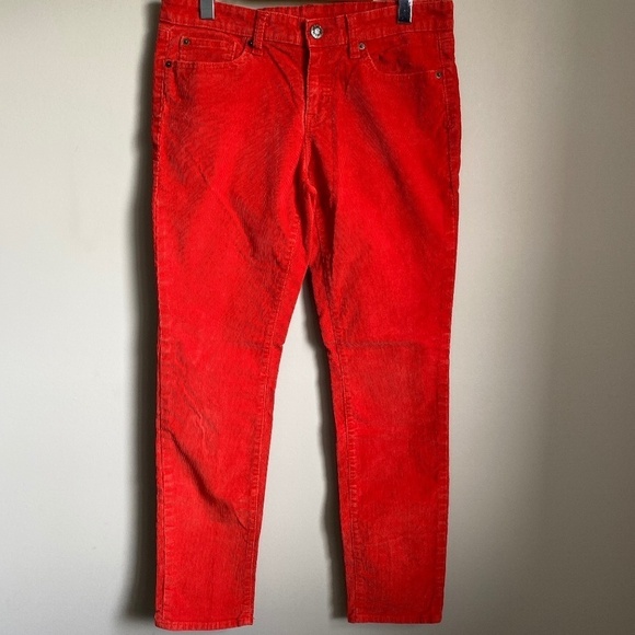 GAP 1969‎ Women's Red Corduroy Pants Size 6/28R - Picture 1 of 10